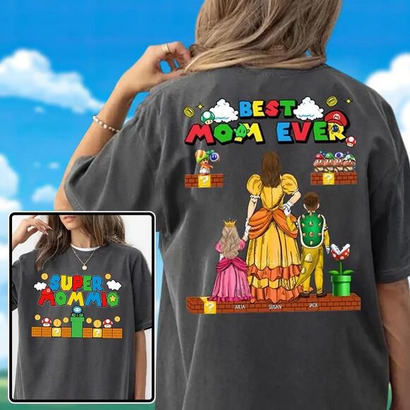 Other - Personalized Super Mommio Shirt, Mothers Day Gift Tshirt, Gamer Mom Shirt